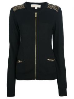 Michael Michael Kors Studded Zip up Cardigan