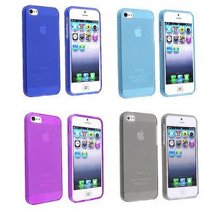 BasAcc Frost Clear Light Blue TPU Case for Apple iPhone 5 BasAcc Cases & Holders