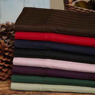 Egyptian Cotton 300 Thread Count Stripe Split King Sheet Set