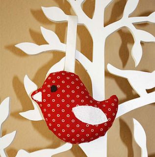 festive bird decoration by helen steel