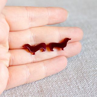 dachshund sausage dog earrings by finest imaginary