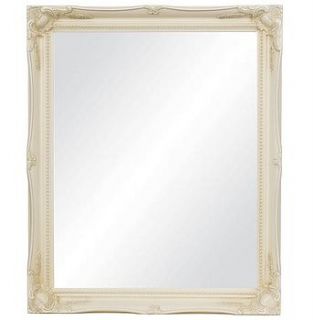 vintage style ivory swept frame mirror by made 2 measure mirrors