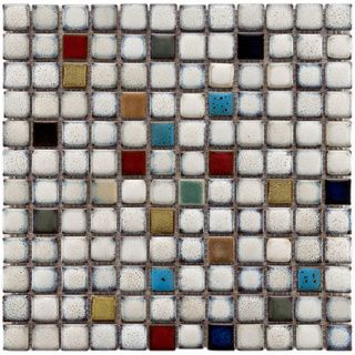 Somertile Tuscan Spiral Cascade Ceramic Mosaic Tiles (pack Of 10)