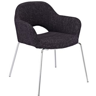 Black Fabric Arm Chair