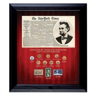 Abraham Lincoln Inauguration 150th Anniversary Coin and Stamp Set