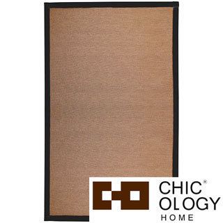 Chicology Audrick Black Khaki Floor Mat (2 X 3)