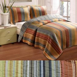 Greenland Home Fashions Katy Twin size 2 piece Quilt Set Red Size Twin