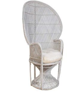 Peacock Chair Buri Whitewash   Armchairs