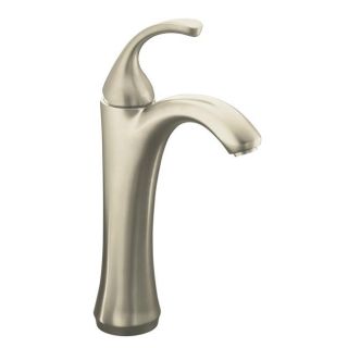 Kohler K 10217 4 bn Vibrant Brushed Nickel Tall Single control Lavatory Faucet With Sculpted Lever Handle