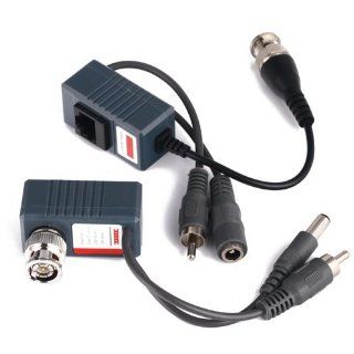V See Packs 5 Pairs of Video Balun Network Transceiver with Video Audio Power Connectors Computers & Accessories