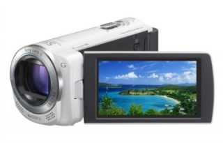 Sony HDR CX260V High Definition Handycam 8.9 MP Camcorder with 30x Optical Zoom and 16 GB Embedded Memory (White) (2012 Model)  Camera & Photo