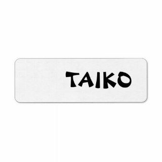 Hand Holding Stick Taiko Drum Japanese Drumming Return Address Labels