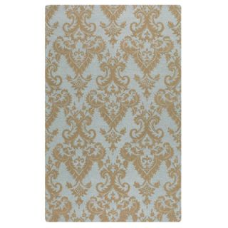 Uttermost Toulouse Blue Gray Damask Rug