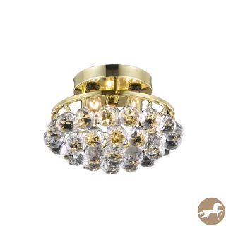 Christopher Knight Home Gold Three light Chandelier With Crystal Drops