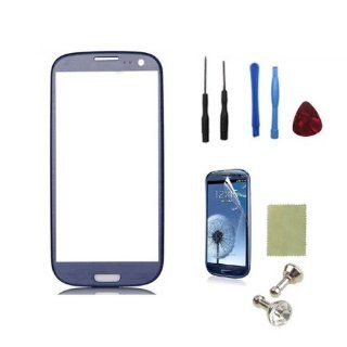 SQdeal Pebble Blue Replacement Screen Glass Lens For Samsung Galaxy S3 i9300 I747 T999 I535 + Tool Set + Film Cell Phones & Accessories