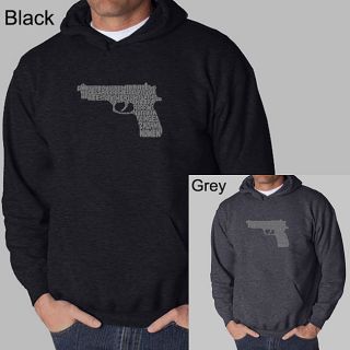 Los Angeles Pop Art Mens Gun Hooded Sweatshirt