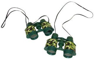Plastic Camouflage Binoculars (12 count) Toys & Games