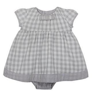 french design checked romper dress by chateau de sable