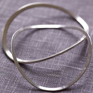 silver honesty bangle by latham & neve