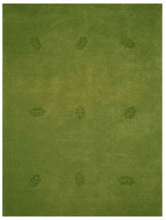 Hand tufted Green Leaves Wool Rug (8 X 106)