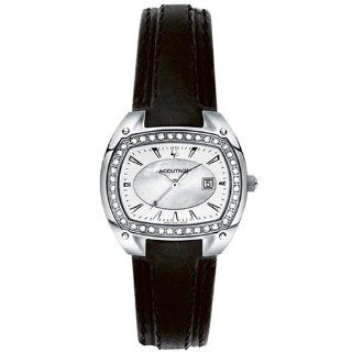 Accutron Women's 26R30 Winter Park Diamond Leather Watch at  Women's Watch store.
