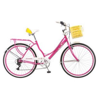 Schwinn  Womens Lulu 26 Cruiser Bike  Pink/White