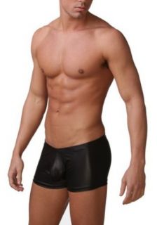 Men's Boxer Shorts Sexy Black Faux Leather Pants Size M 1pcs at  Men�s Clothing store