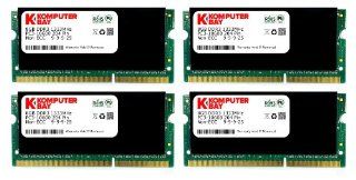 Komputerbay 32GB (4x 8GB) DDR3 PC3 10600 10666 1333MHz SODIMM 204 Pin Laptop Memory 9 9 9 25 with Black Heatspreaders Computers & Accessories