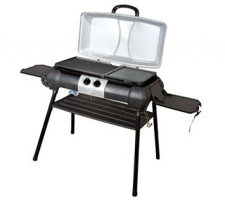 Aussie Travel Grill Portable BBQ Gas Grill with Griddle —