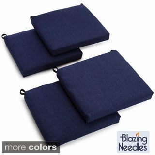 Blazing Needles All weather Uv resistant Outdoor Chair Cushions (set Of 4)