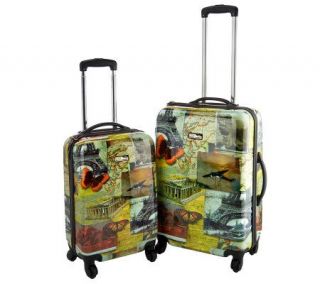 National Geographic 2 pc Hardside Spinner Luggage Set —