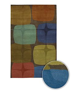 Hand tufted Mandara Contemporary Geometric print Wool Rug (8 X 11)