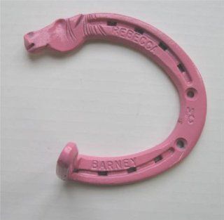 PRETTY PINK HORSESHOE BRIDLE HALTER COAT HOOK  Horse Tack Accessories  Sports & Outdoors