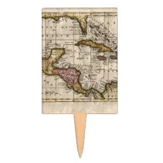 1790 Map of The West Indies by Dilly and Robinson Cake Picks
