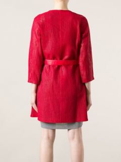 Drome Belted Textured Lambskin Coat   Papini