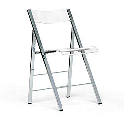 Acrylic Folding Chairs (set Of 2)