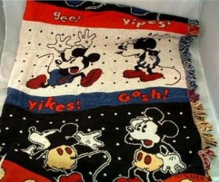 Disney Mickey Mouse Blanket 55 X 60 Inches Made in the USA Bed And Bath Products Clothing