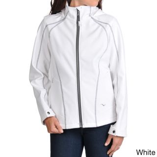 Hawke and Co. Hawke   Co. Womens Soft Shell With Contrast Stitching Jacket White Size S (4  6)