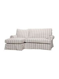 Shabby Chic Comfy sofa range in grey stripe