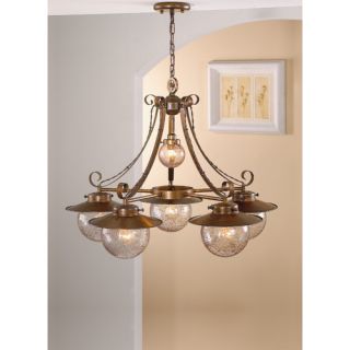 Lustrarte Lighting Nautic Cadernal Three Light Chandelier