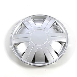 Silver 14 inch Abs Plastic Hub Caps (set Of Four)