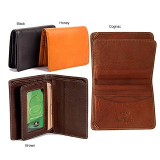 Tony Perotti Prima Front Pocket Italian Leather Bi fold Mens Wallet
