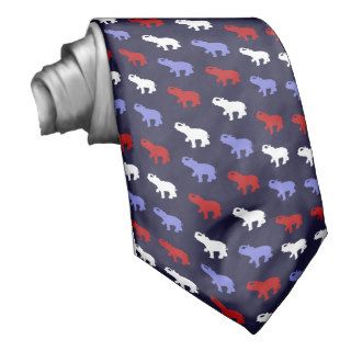 Patriotic Elephants Tie