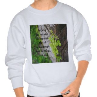 Psalm 62 Rock Refuge Pullover Sweatshirts