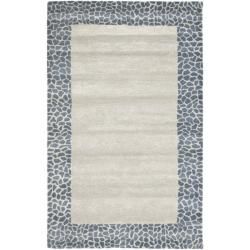 Handmade Soho Silver New Zealand Wool Rug (36 X 56)