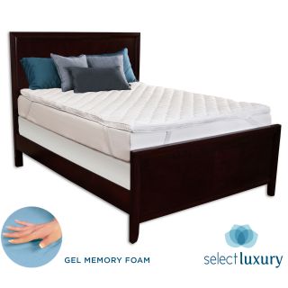 Select Luxury Dream Deluxe Quilted 3.5 inch Zoned Memory Foam Mattress Topper