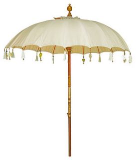 cream pearl garden umbrella by indian garden company.