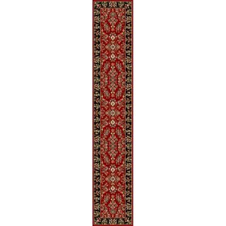 Oriental Lyndhurst Collection Red/black Runner (23 X 14)