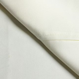 Elite Home Products Wrinkle Resistant All Cotton Sheet Set Off White Size Full