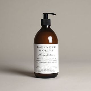 lavender & olive body lotion by plum & ashby